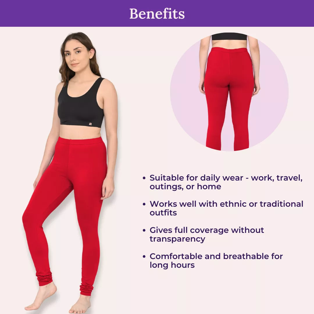 Benefits Of Churidar Leggings Red