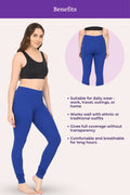 woman -Churidar leggings -Royal Blue