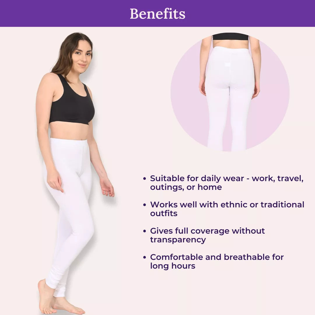 Benefits Of Churidar Leggings White