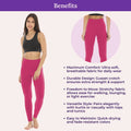 Benefits Of Cotton Leggings-Dark Pink
