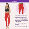Benefits Of Cotton Leggings-Red