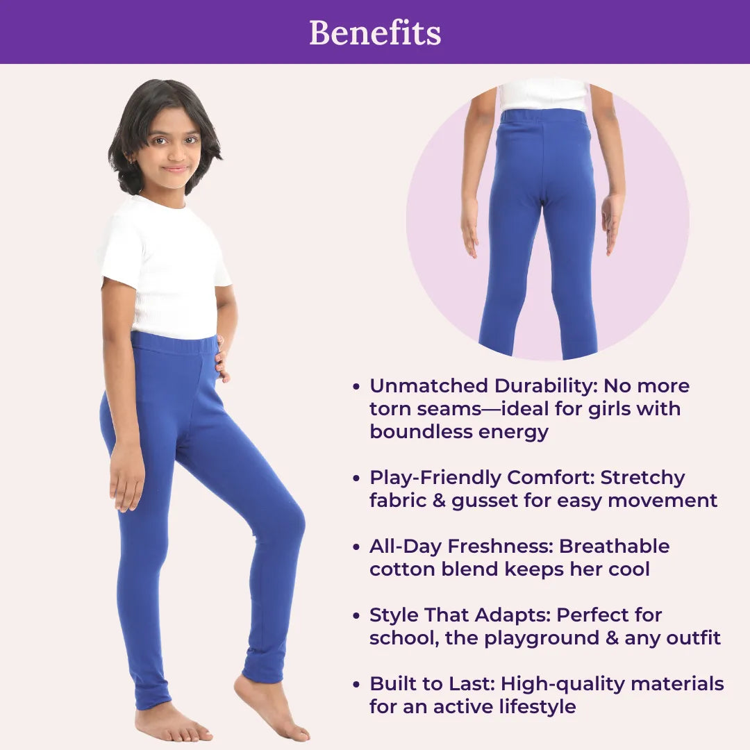 Benefits Of Cotton Leggings - Blue