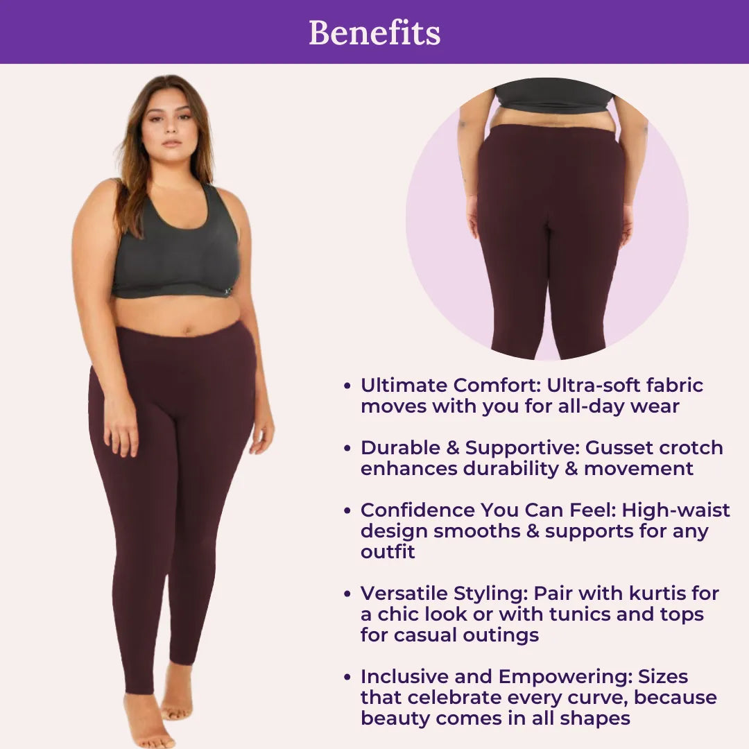 Benefits Of Cotton Leggings - Brown