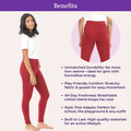 Benefits Of Cotton Leggings - Maroon