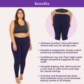 Benefits Of Cotton Leggings - Navy Blue