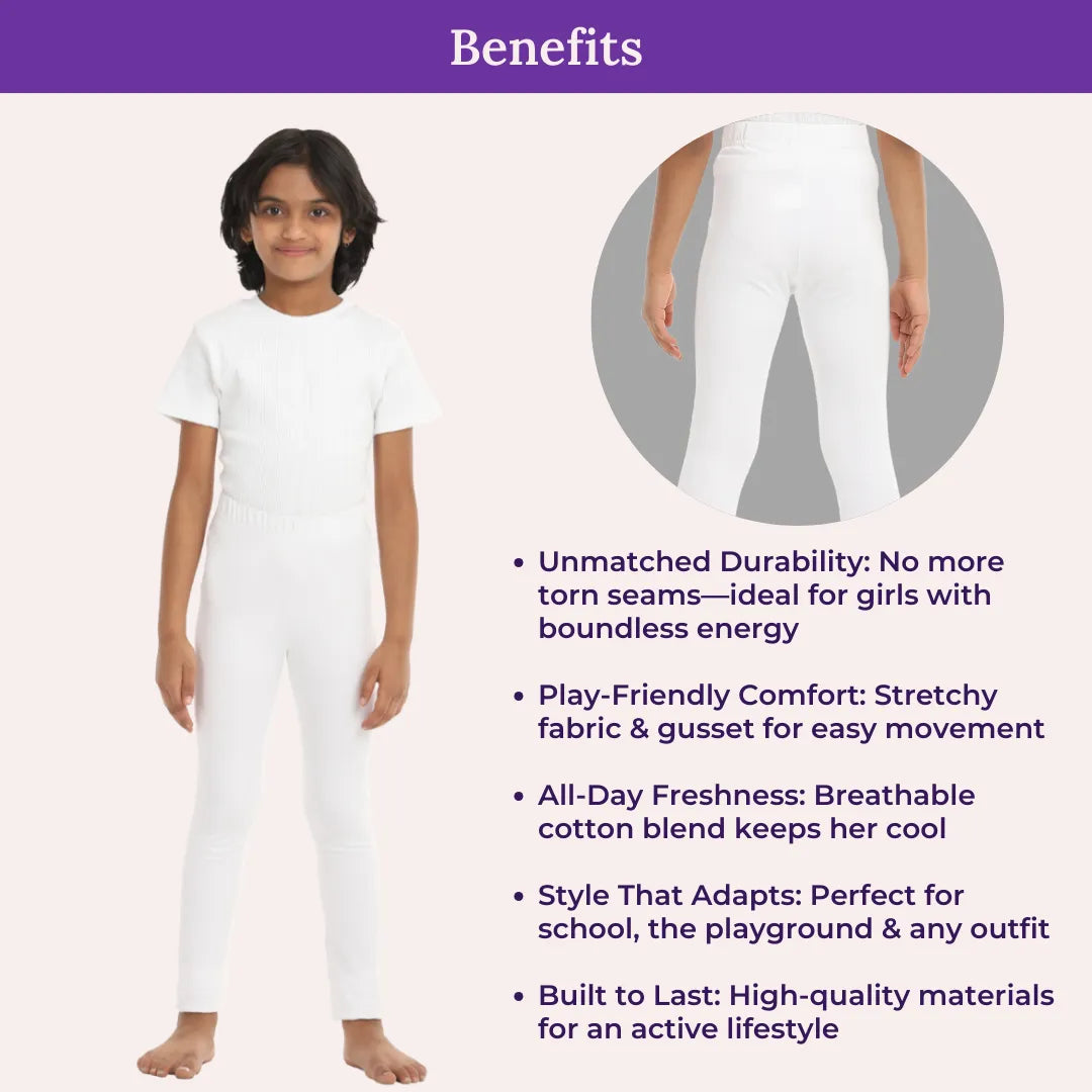 Benefits Of Cotton Leggings - White