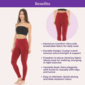 Benefits Of Cotton Leggings Maroon