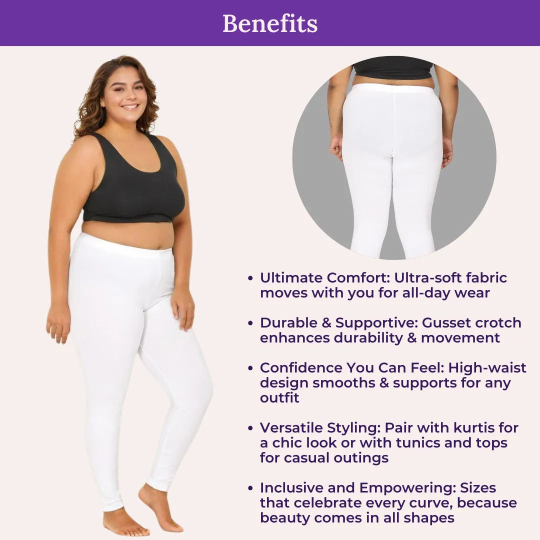 Benefits Of Cotton Leggings White