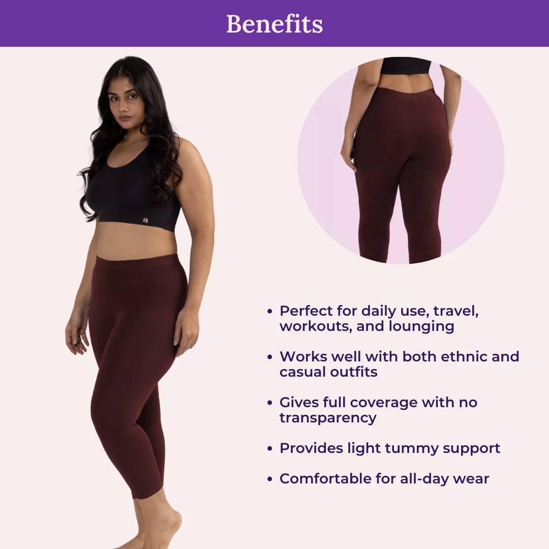 Benefits Of Cropped Leggings For Plus Size Brown
