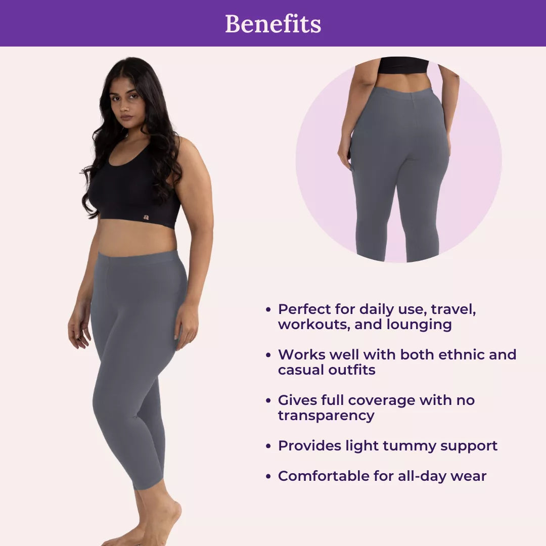Benefits Of Cropped Leggings For Plus Size Grey
