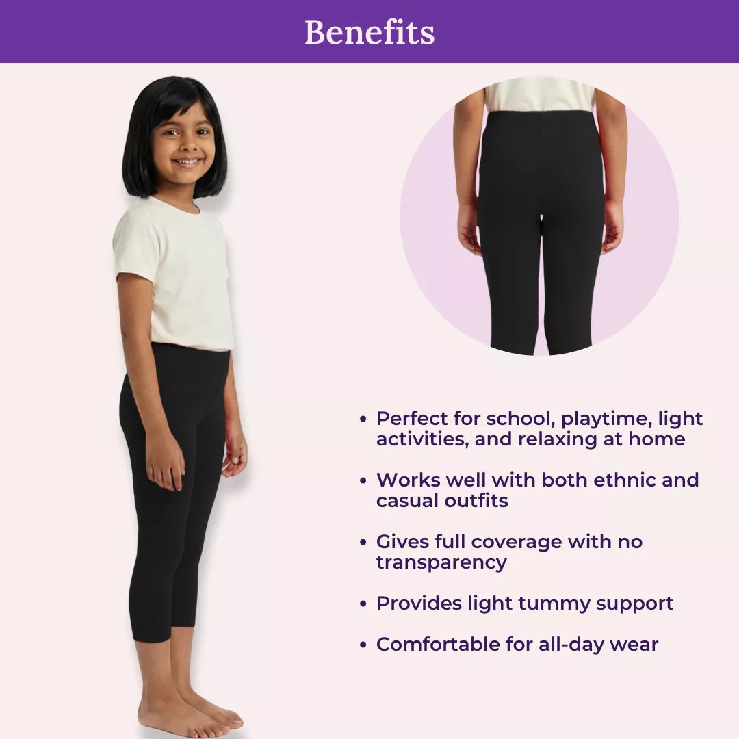 Benefits Of Girl Cropped Leggings Black