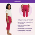 Benefits Of Girl Cropped Leggings Dark Pink