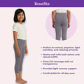 Benefits Of Girl Cropped Leggings Grey