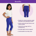 Benefits Of Girl Cropped Leggings Royal Blue