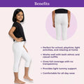 Benefits Of Girl Cropped Leggings White