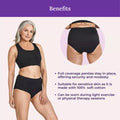 Benefits Of High Waist Cotton Panties For Elderly-Black