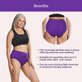 Benefits Of High Waist Cotton Panties For Elderly-Magenta
