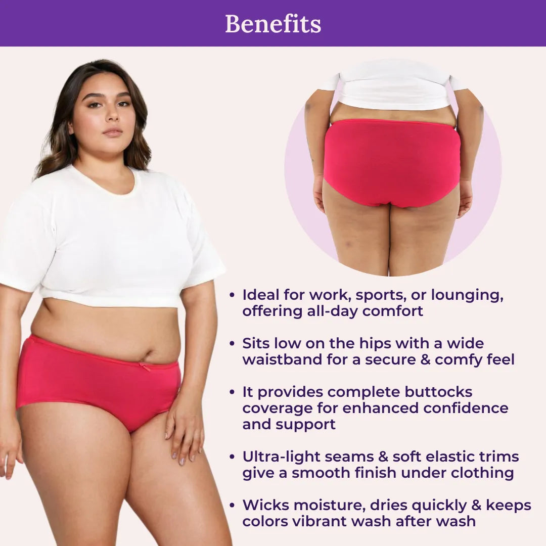 Benefits Of Hipster Panty _ Dark Pink