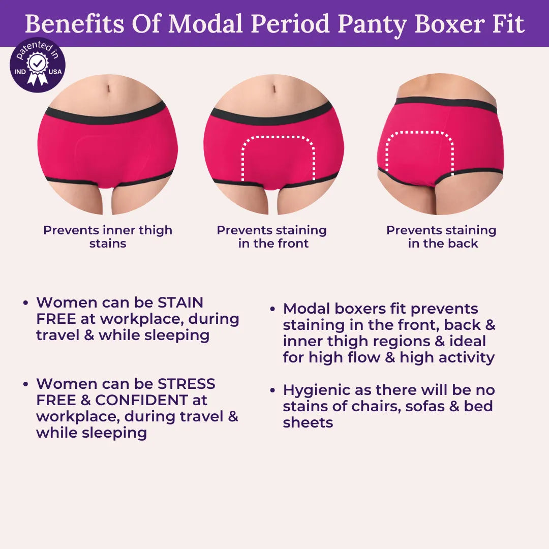 Benefits Of Modal Period Panty Boxer Fit