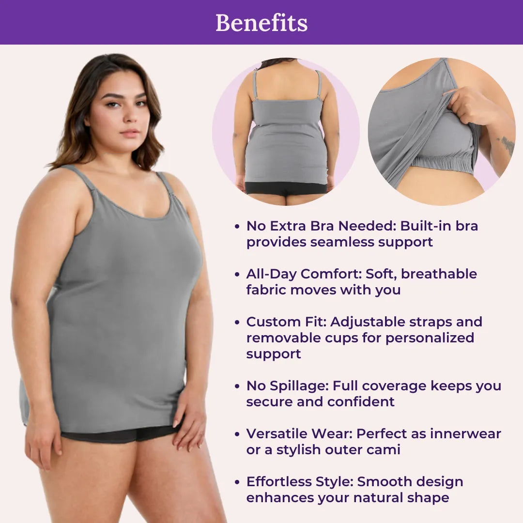 Benefits Of Plus Size Cami With Shelf Bra