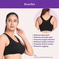 Benefits Of Sleep Bra Lounge Bra Black