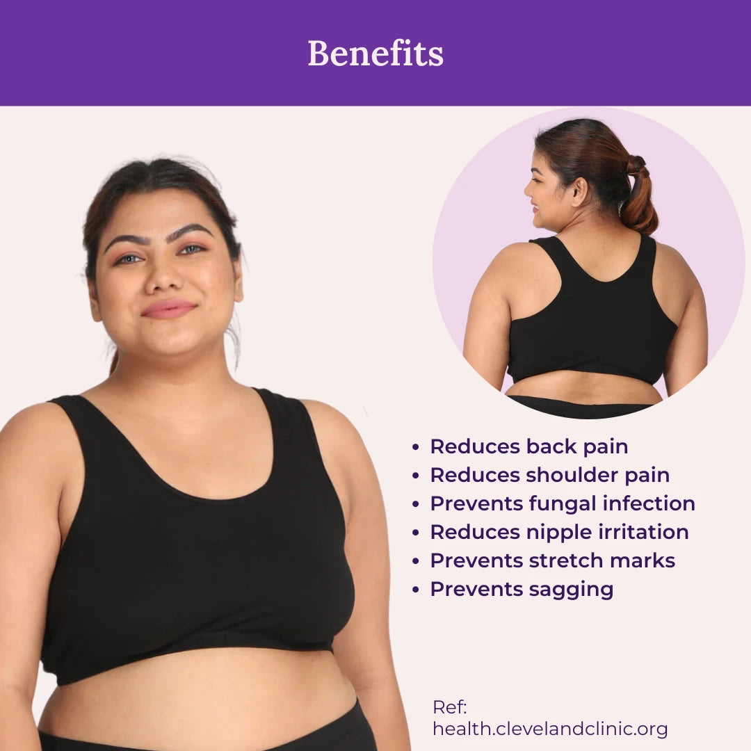 Benefits Of Sleep Lounge Bra For Plus Size Black