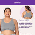 Benefits Of Sleep Lounge Bra For Plus Size Grey