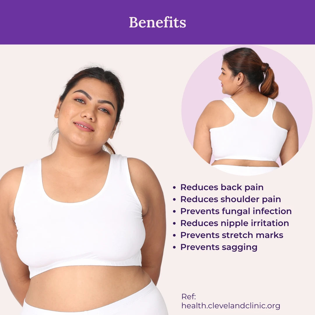 Benefits Of Sleep Lounge Bra For Plus Size White
