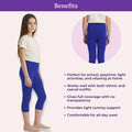 Benefits Of Teen Cropped Leggings Royal Blue