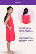 Benefits Of V-Neck Night Gowns Teen Dark Pink