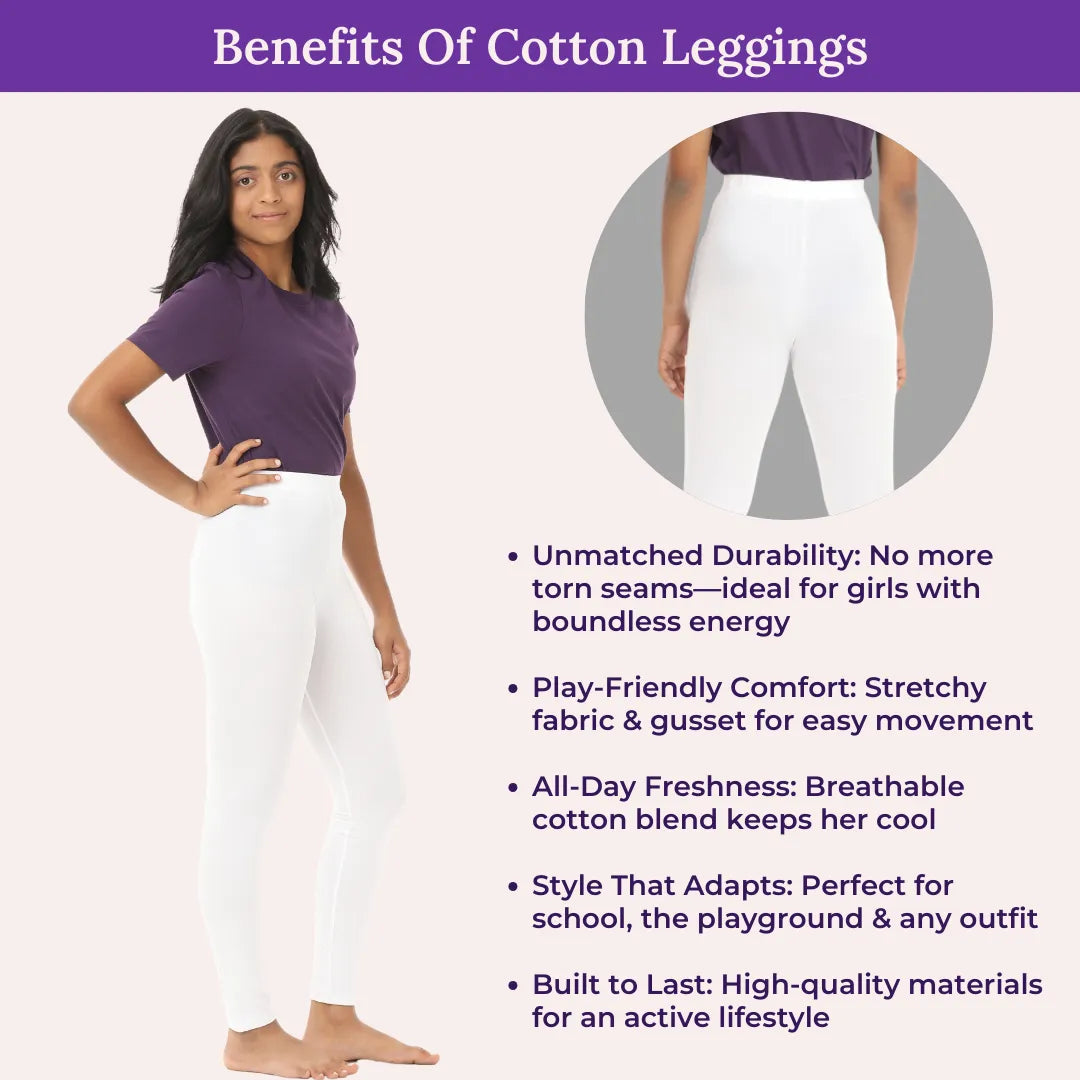 Benefits Of Cotton Leggings - White