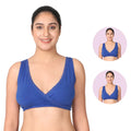 Best Night Nursing Bra Royal Blue Pack Of 2