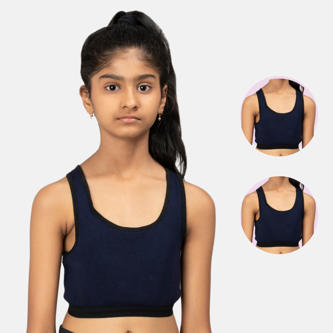 Best Sports Bras For Teens Navy Blue Pack Of 2