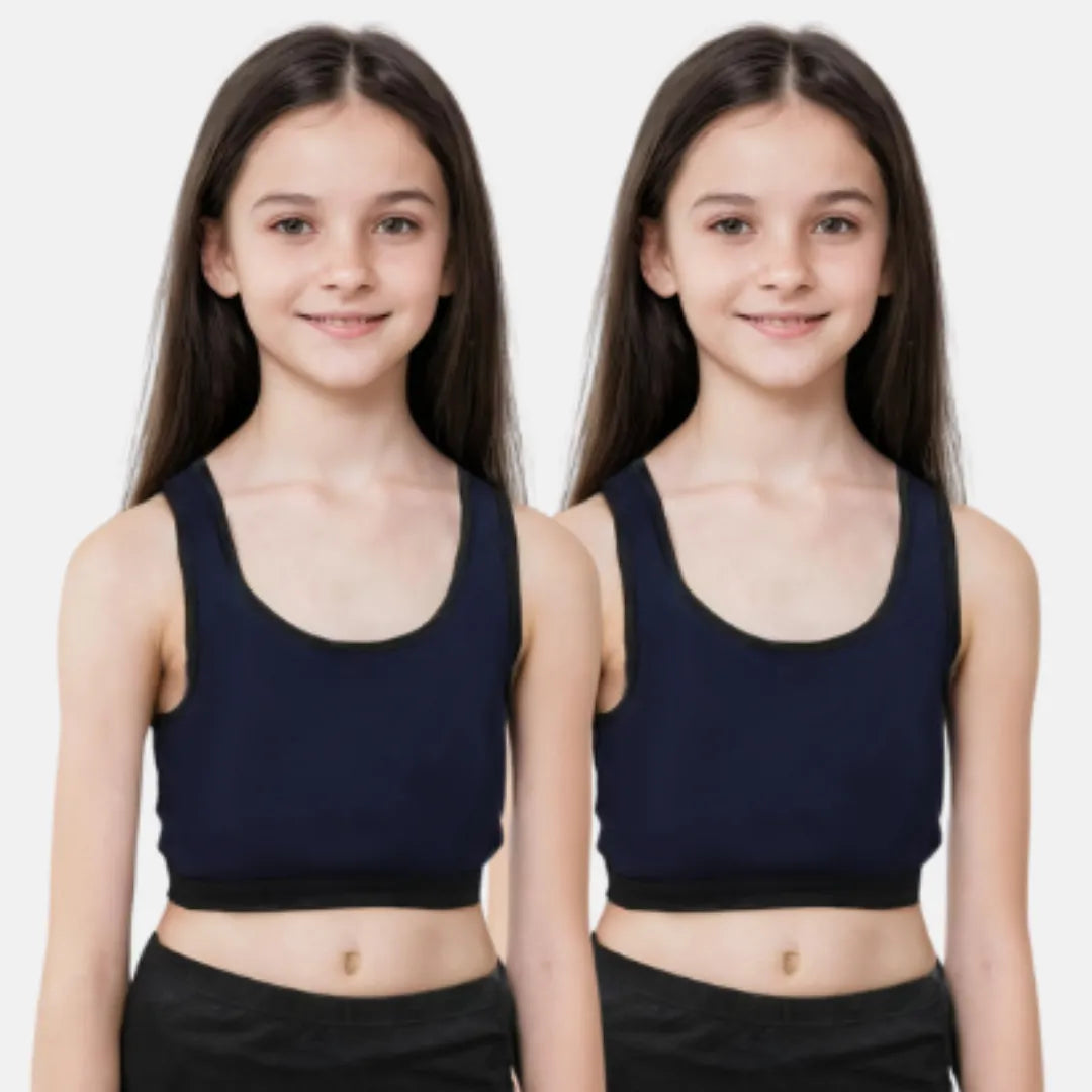 Best Sports Bras For Teens Navy Blue Pack Of 2