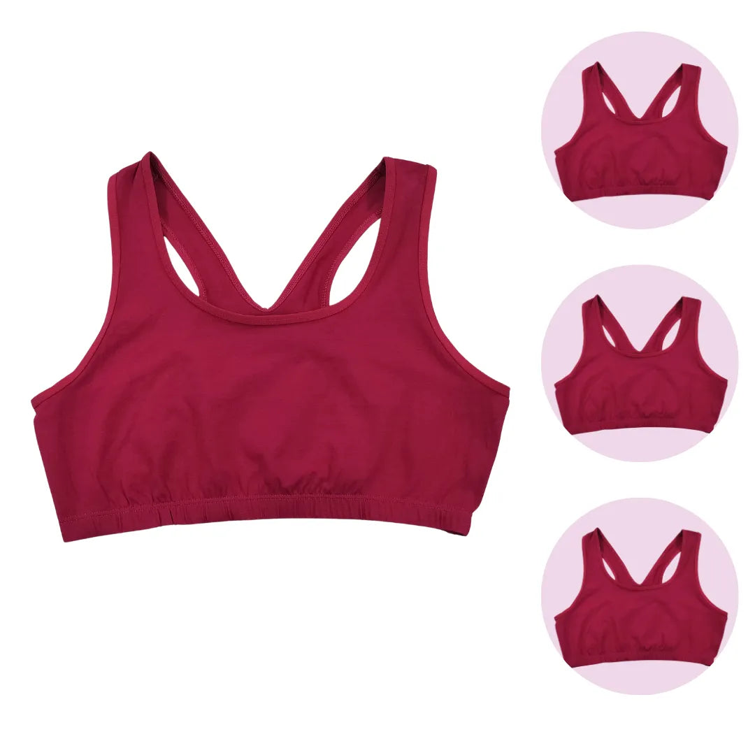 Best Support Bras For Older Women Dark Pink Pack Of 3