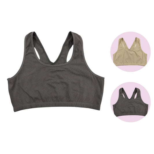 Lounge/Home Bra For Elderly | Non Padded | Non Wired | Racerback | Full Coverage | 2 Pack