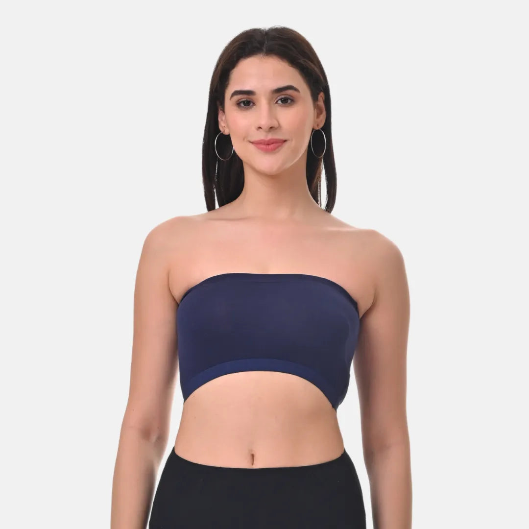 Best Bandeau Bra For Women Navy Blue
