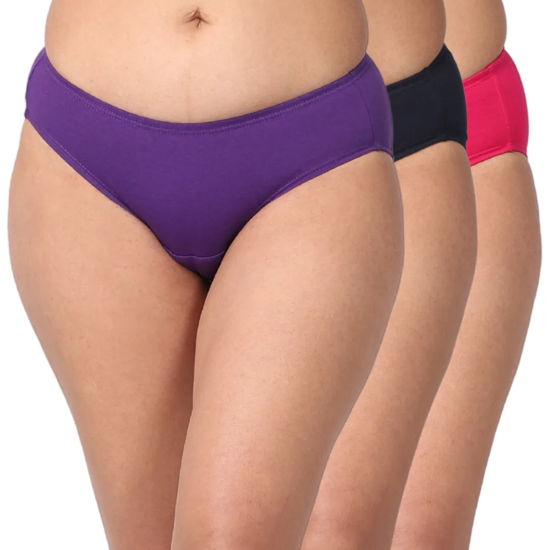 Best Leak Proof Underwear Magenta, Navy Blue & Dark Pink