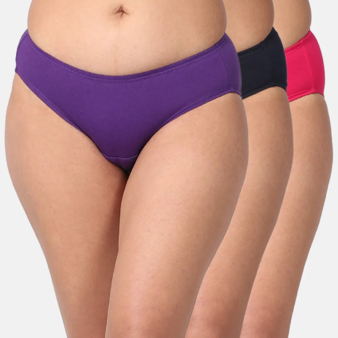 Best Leak Proof Underwear Magenta, Navy Blue & Dark Pink