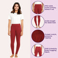 Best Leggings For Teens - Maroon