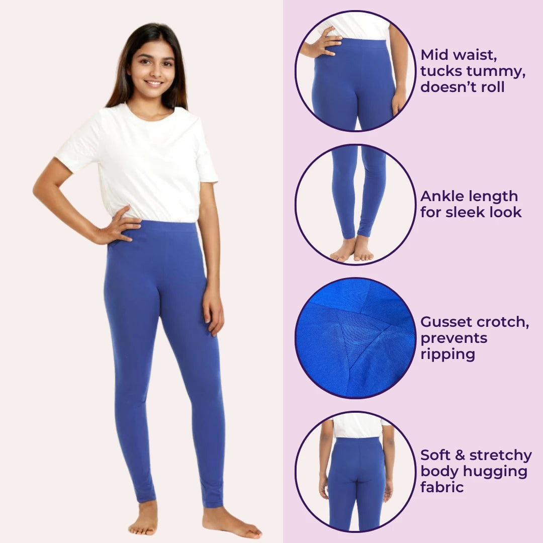 Teens Leggings - Royal Blue