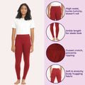 Best Leggings For Teens - Maroon