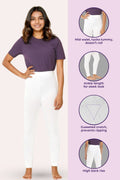 legging for girls -product image - white