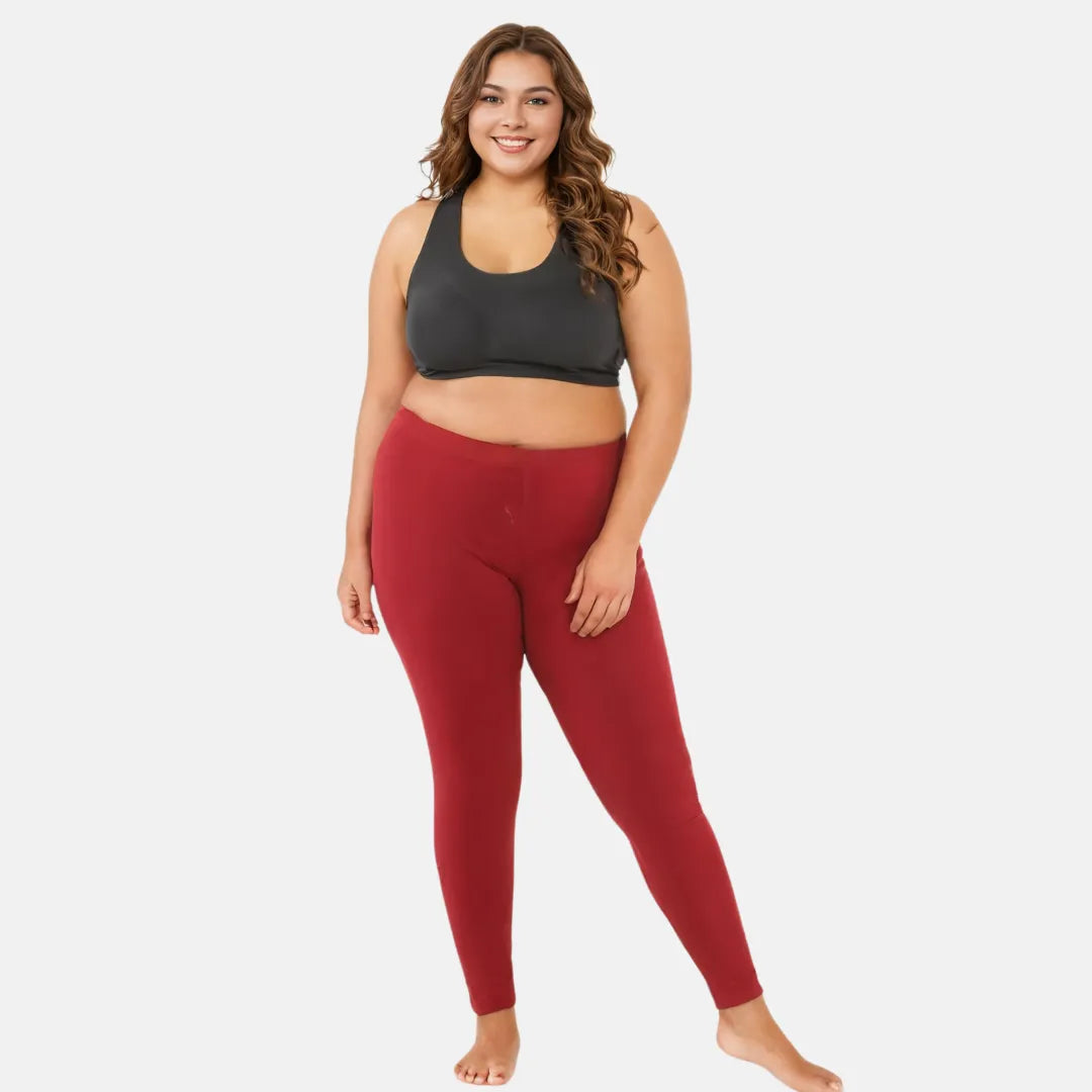 Best Plus Size Leggings _ Maroon