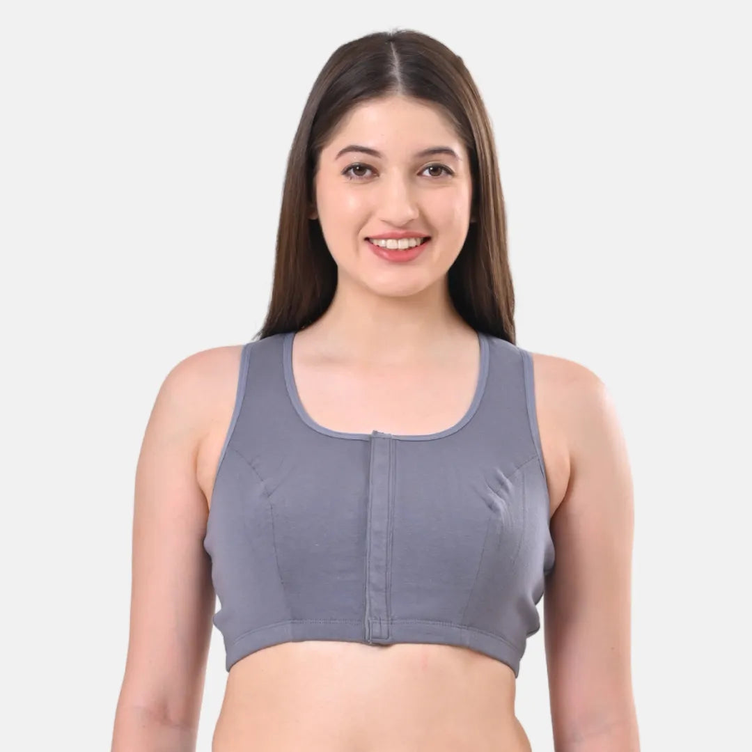 Best Post Mastectomy Bras Steel Grey