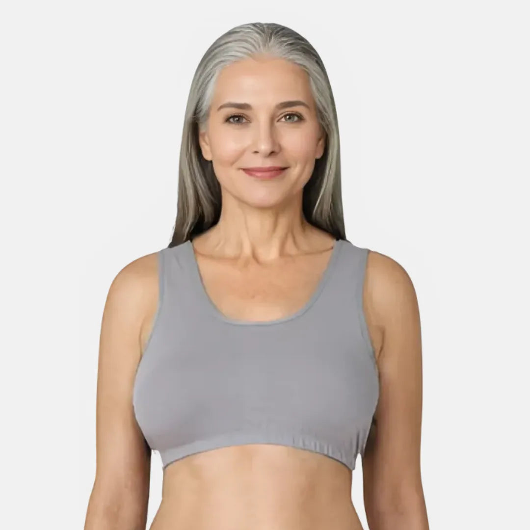 Best Support Bra For Older women 
Grey 
