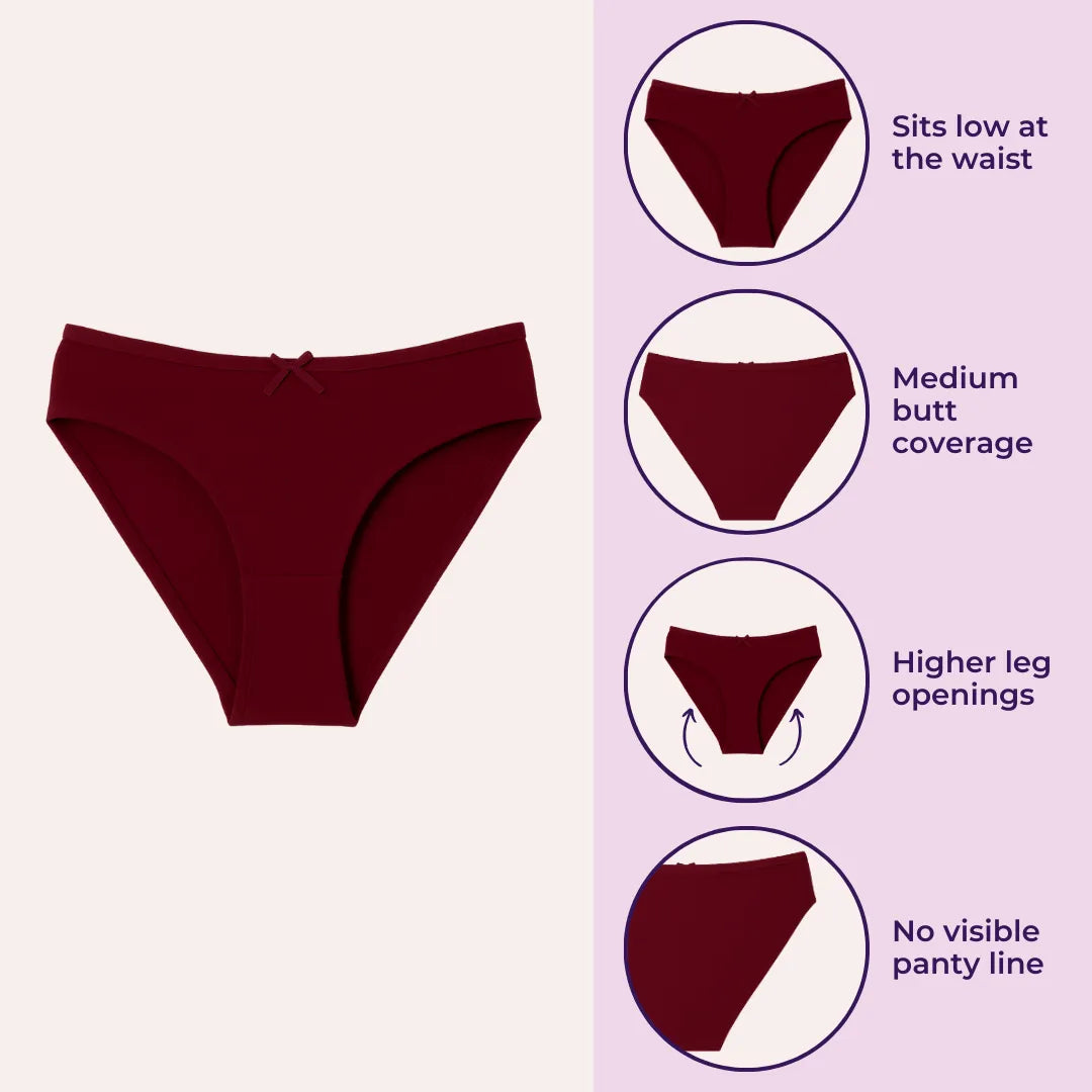 Bikini For Girls Dark Pink, Magenta & Wine