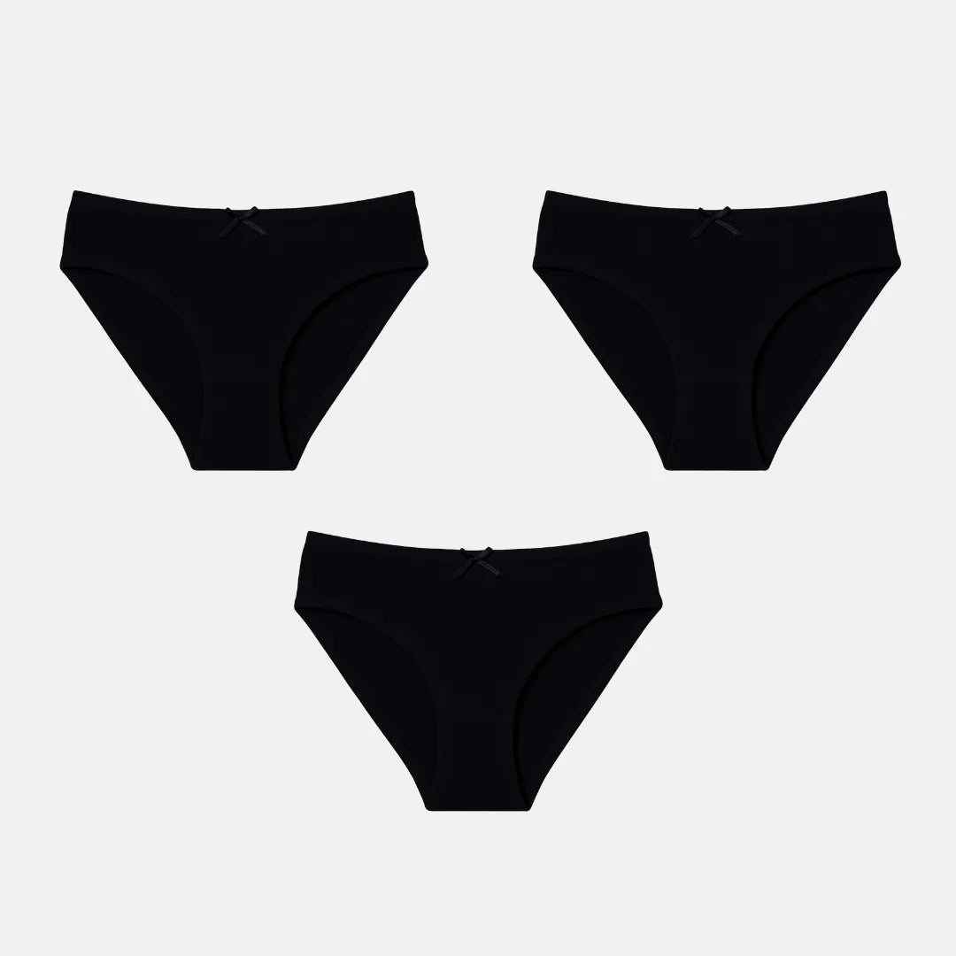 Bikini For 13 Years Old Girl Black Pack Of 3