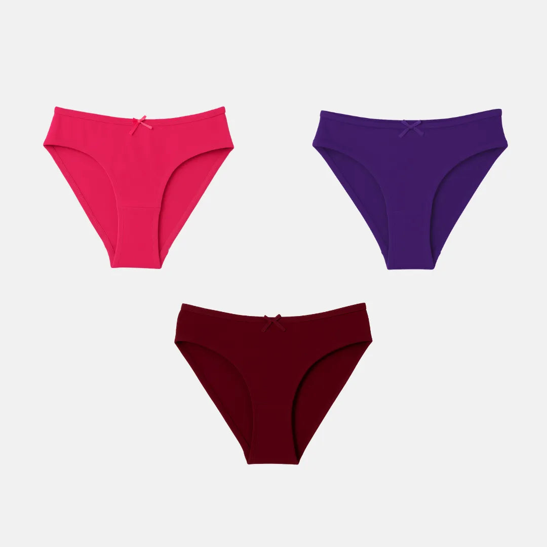 Bikini For Girls Dark Pink, Magenta & Wine