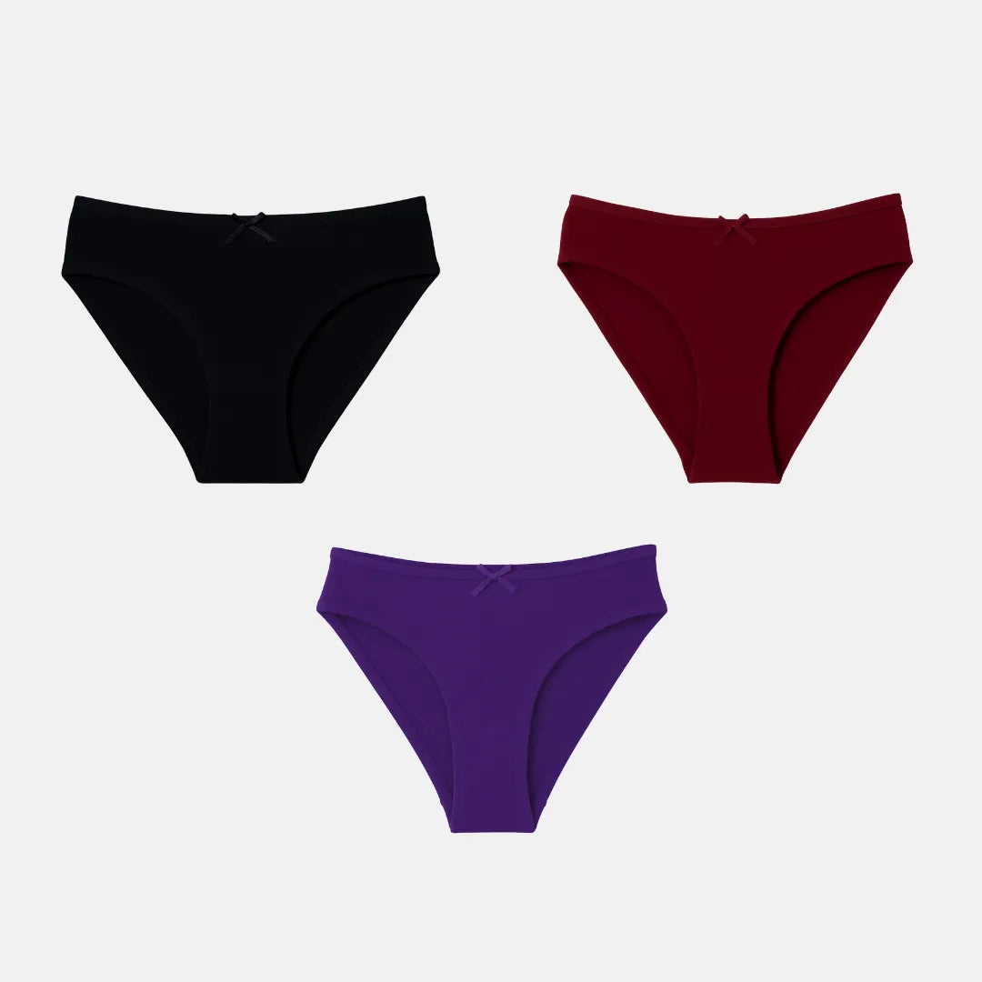 Bikinis For 14 Year Old Girls Black, Wine & Magenta